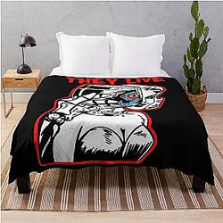 Misfits They Live Mashup Throw Blanket