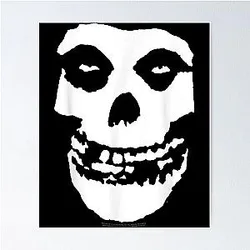 Mens Misfit Skull Poster