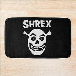 Shrek's Rocking Funny Print Skull Bath Mat