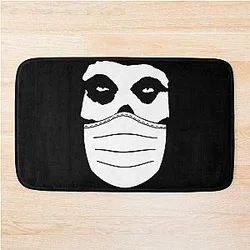 Misfits Pandemic Covid Parody - Mom can I go mask-free tonight  bath mat