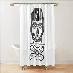 Misfits Skull Flyer 1983 Shower Curtain