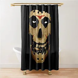 Cool Graphic Gift Dark Red Jason Shower Curtain