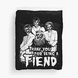 Golden Ghouls Misfits Duvet Cover