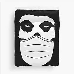 Misfits Pandemic Parody Mommy Can I Go Mask-Free Tonight Duvet Cover