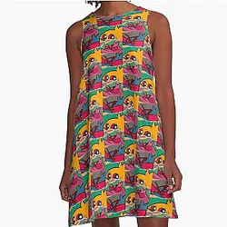 Trio Misfits A-Line Dress