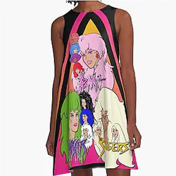 Jem and the Holograms meet The Misfits - A-Line Dress