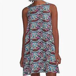 Racing A-Line Dress