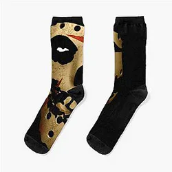 Cool Graphic Dark Red Cute Gift Socks