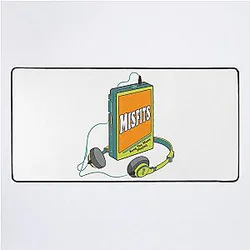 Misfits Retro Walkman Design Music Art Desk Mat