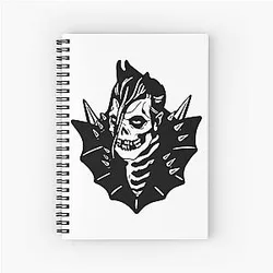 Misfits Merch Jerry Anti Hero Spiral Notebook