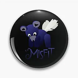Misfits Winged Bear Pin