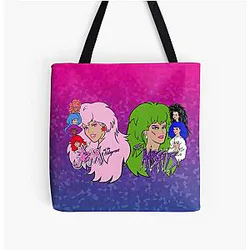 Jem and the Holograms vs The Misfits All Over Print Tote Bag