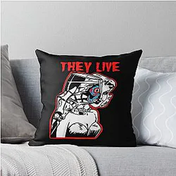 Misfits They Live mashup throw pillow