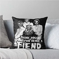 GOLDEN GOLES FIEND misfits Throw Pillow