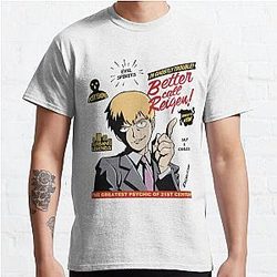 Mob Psycho 100 T-Shirts - Better Call Reigen! Classic T-Shirt RB1710 [ID1054]