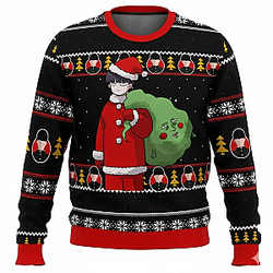 Mob Psycho 100 Santa Clause Ugly Christmas Sweater
