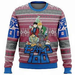  Mob Psycho 100 Team Ugly Christmas Sweater