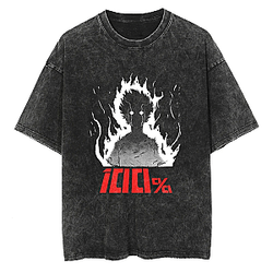 100% Aura PTTT1404 Washed  Mob Psycho 100 T-Shirts