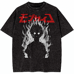 The Untouchable Boy PTTT1404 Washed  Mob Psycho 100 T-Shirts