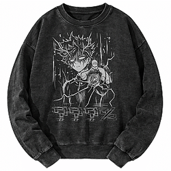 Fractured Mind PTTT1404 Washed  Mob Psycho 100 Sweatshirts