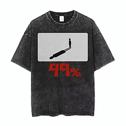 Deep Shadow Silhouette PTTT1404 Washed  Mob Psycho 100 T-Shirts