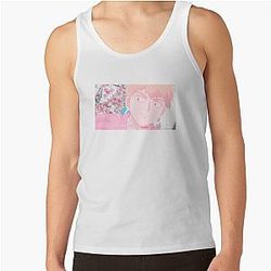 Mob Psycho 100 Tank Tops - Reigen Aesthetic (Cherry Blossom) Tank Top RB1710 [ID639]