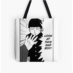 Mob Psycho 100 Bags - a sad boy  All Over Print Tote Bag RB1710 [ID866]
