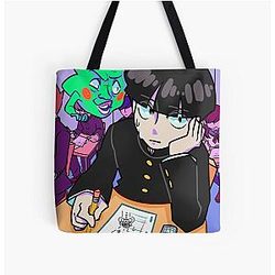 Mob Psycho 100 Bags - Mobu All Over Print Tote Bag RB1710 [ID864]