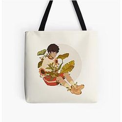 Mob Psycho 100 Bags - Mob Psycho plants All Over Print Tote Bag RB1710 [ID877]