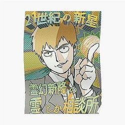 Mob Psycho 100 Posters - Reigen -  Psycho 100 Poster RB1710 [ID601]