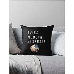 I Miss Modern Baseball Throw Pillow