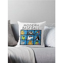 Modern Baseball  Animal Bunch Throw Pillow