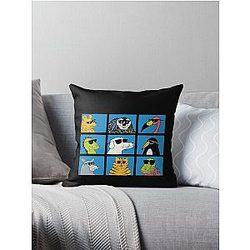 Modern Baseball - Animal Bunch  Throw Pillow