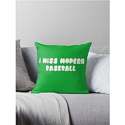 I miss modern baseball t-shirt Throw Pillow
