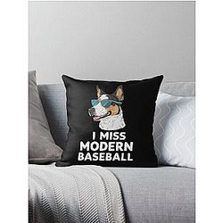 I Miss Modern Baseball Throw Pillow