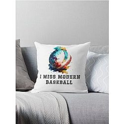I miss modern baseball t-shirt Throw Pillow