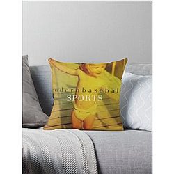 Modern Baseball Sports Throw Pillow
