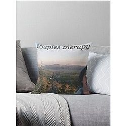 mariettamodern baseball - couples therapy Throw Pillow