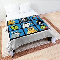 Modern Baseball  Animal Bunch Comforter