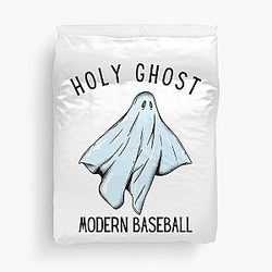 Holy Ghost Modern Baseball Duvet Cover