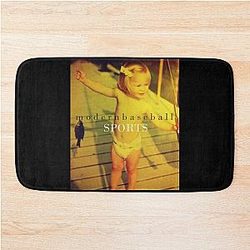 Modern Baseball Sports Bath Mat