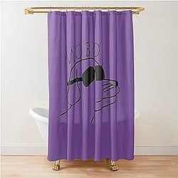 Modern baseball Flag 	 	 Shower Curtain