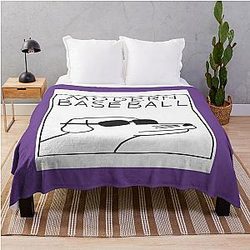 modern baseball dog 	 	 Throw Blanket