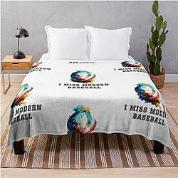 I miss modern baseball t-shirt Throw Blanket