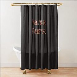Whatever Forever Modern Baseball Classic T-Shirt Shower Curtain