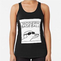 modern baseball dog 	 	 Racerback Tank Top
