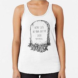 modern baseball tombstone Racerback Tank Top