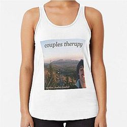 mariettamodern baseball - couples therapy Racerback Tank Top