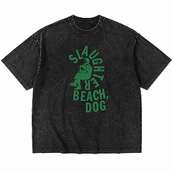 Green Circular Silhouette LA 1805 Modern Baseball Washed T-Shirts