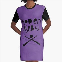 modern baseball 	 	 Graphic T-Shirt Dress